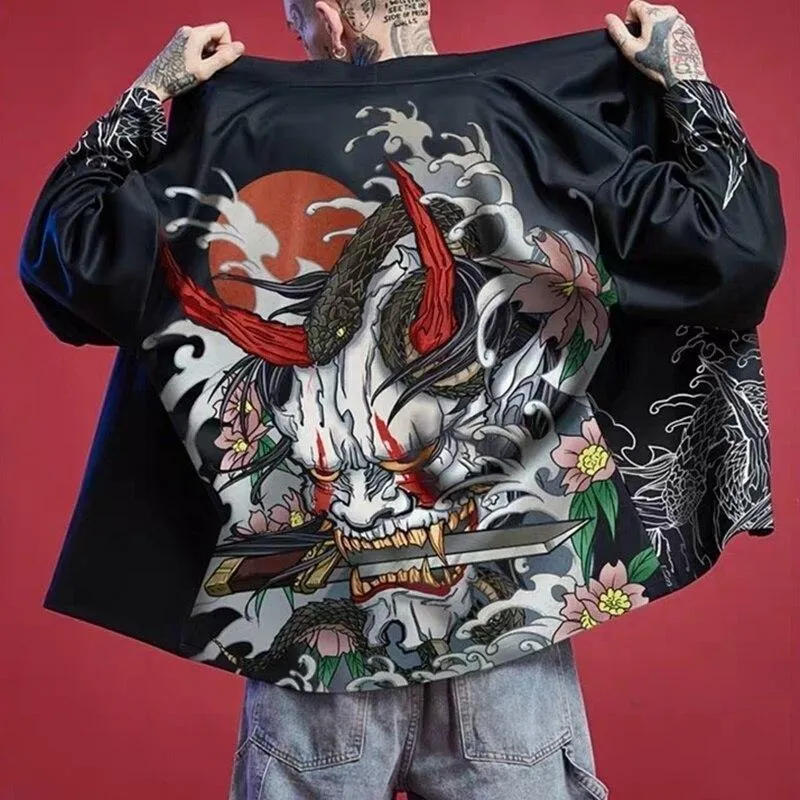 Hannya Mask Kimono Shirt (50% OFF!)