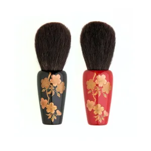 Houkodou Wajima Lacquer Makie Powder Brush, Full Sakura Design (Limited Release)