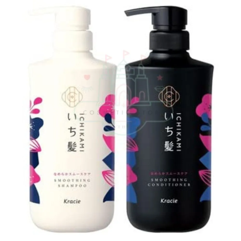 ICHIKAMI Nameraka Smooth Care Shampoo & Conditioner Set [480ml 480ml]