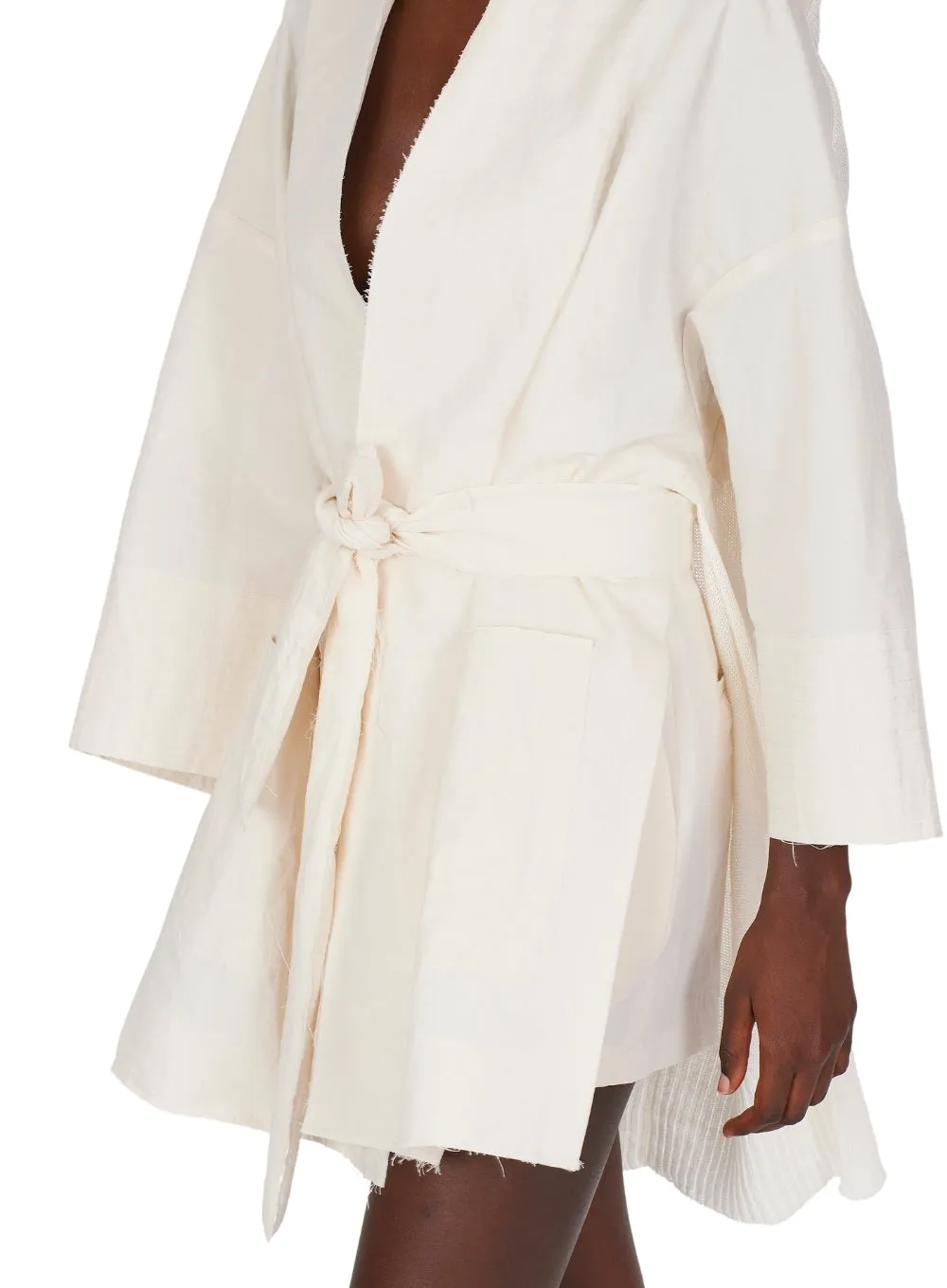ISABEL BENENATO | Kimono Jacket With Knit Back