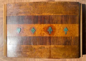 Italian Art Deco Wooden Games Box