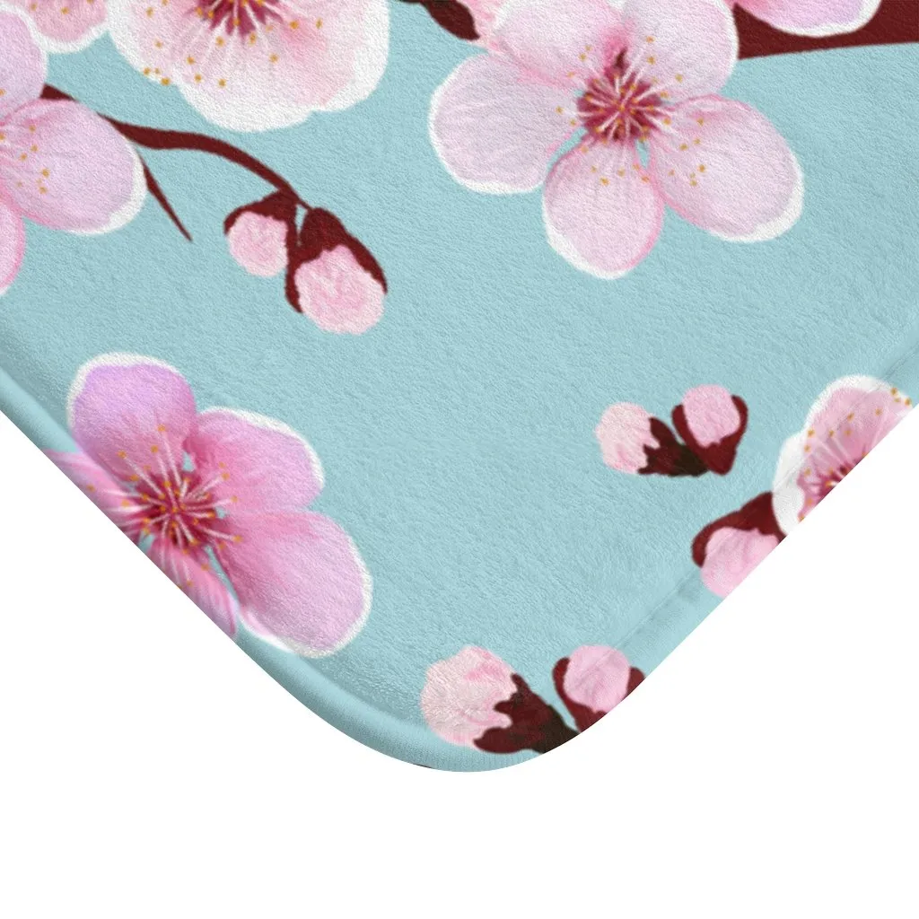Japanese Cherry Blossom Bath Mat