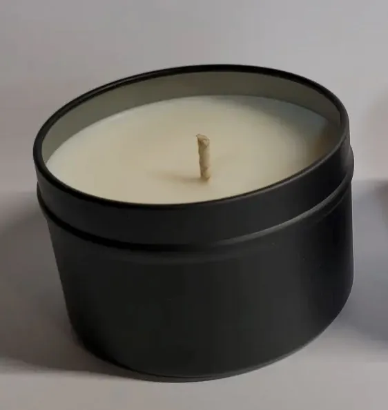 Japanese Cherry Blossom - Cotton Wick, OTM Black Tin Candle