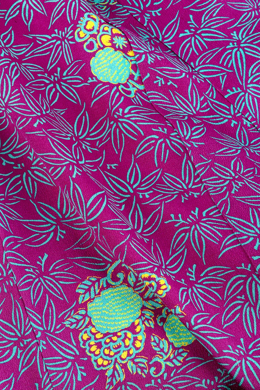Japanese Floral Leaf Kimono
