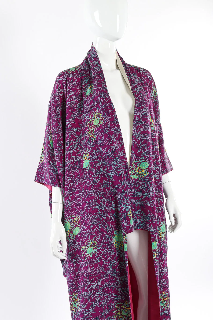 Japanese Floral Leaf Kimono