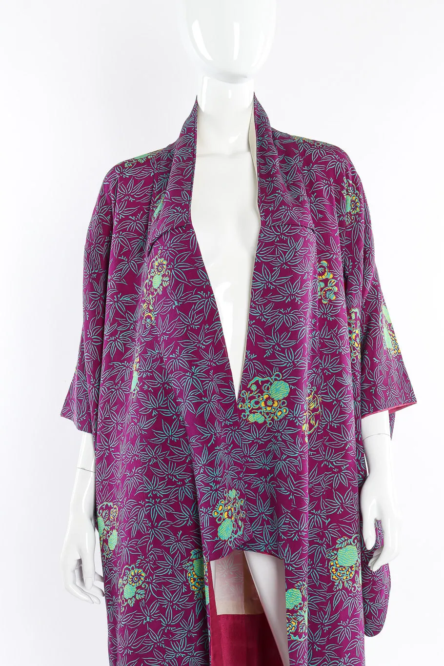 Japanese Floral Leaf Kimono