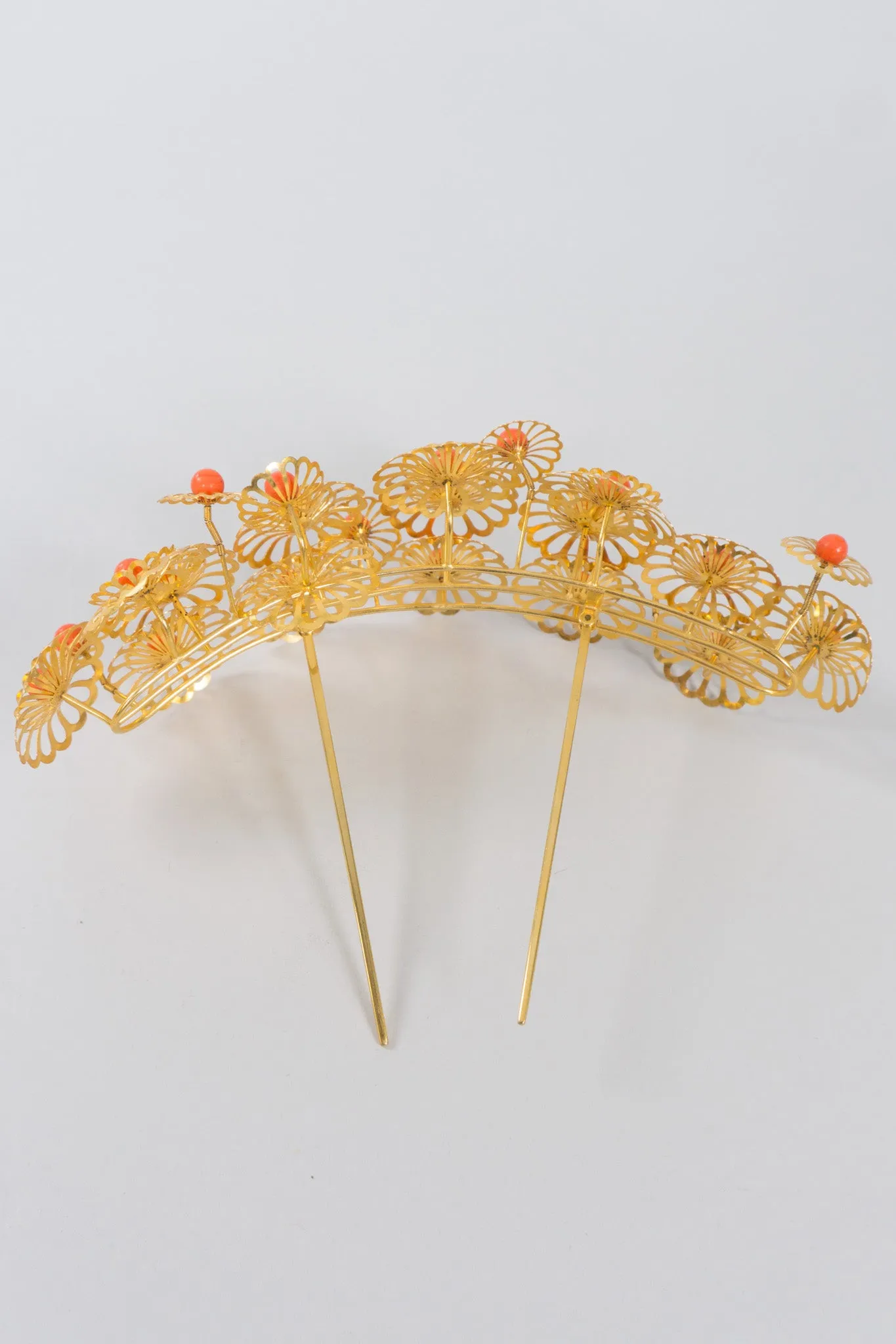 Japanese Flower Crown Headpiece & Hairpin Set