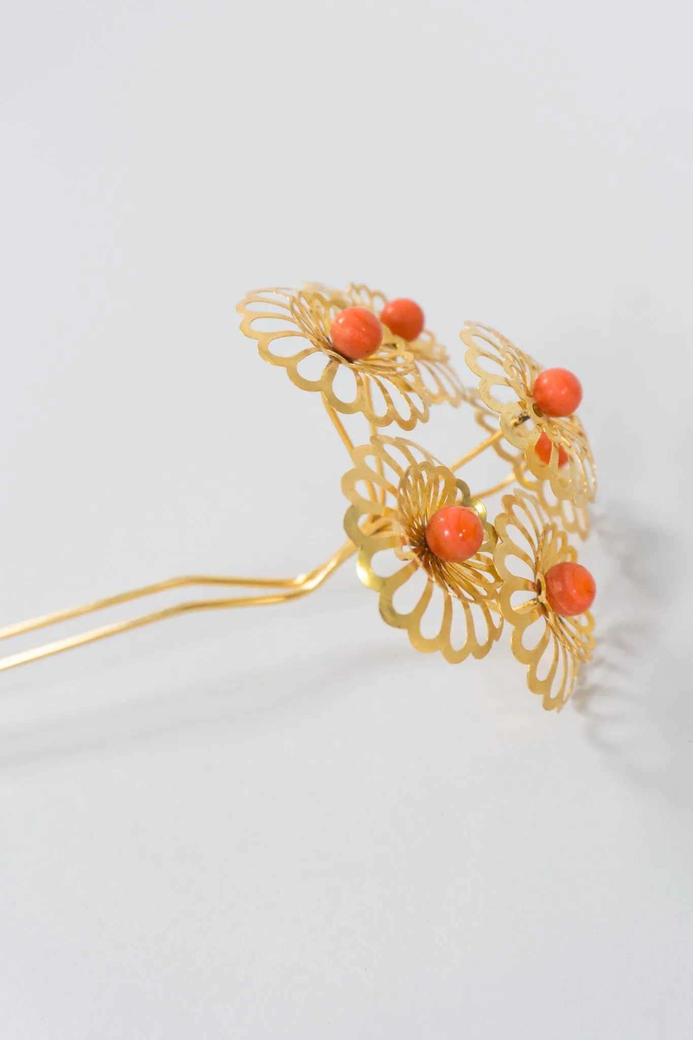 Japanese Flower Crown Headpiece & Hairpin Set