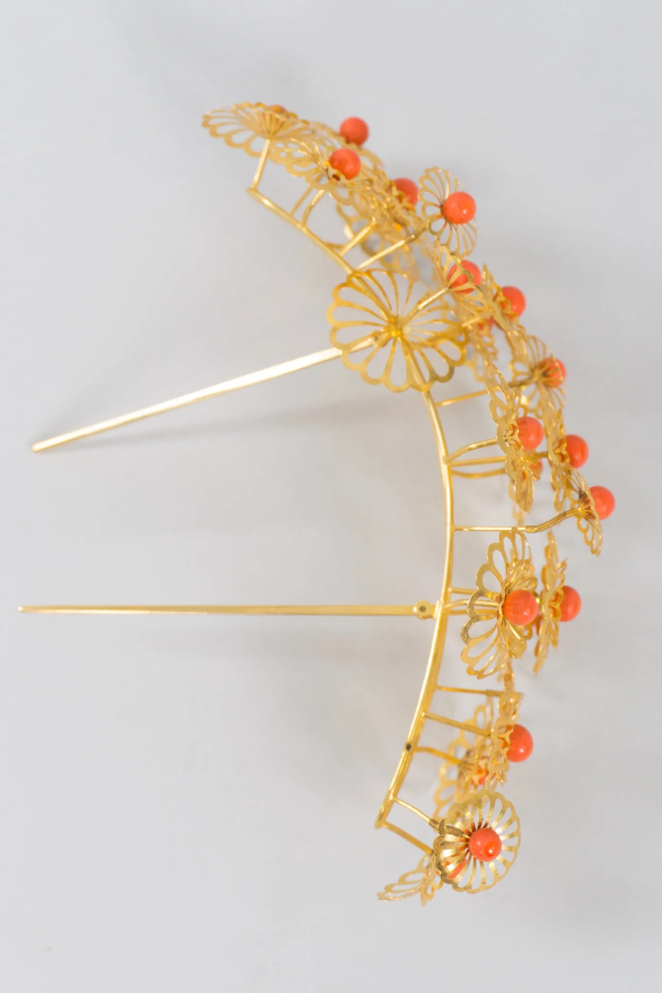Japanese Flower Crown Headpiece & Hairpin Set