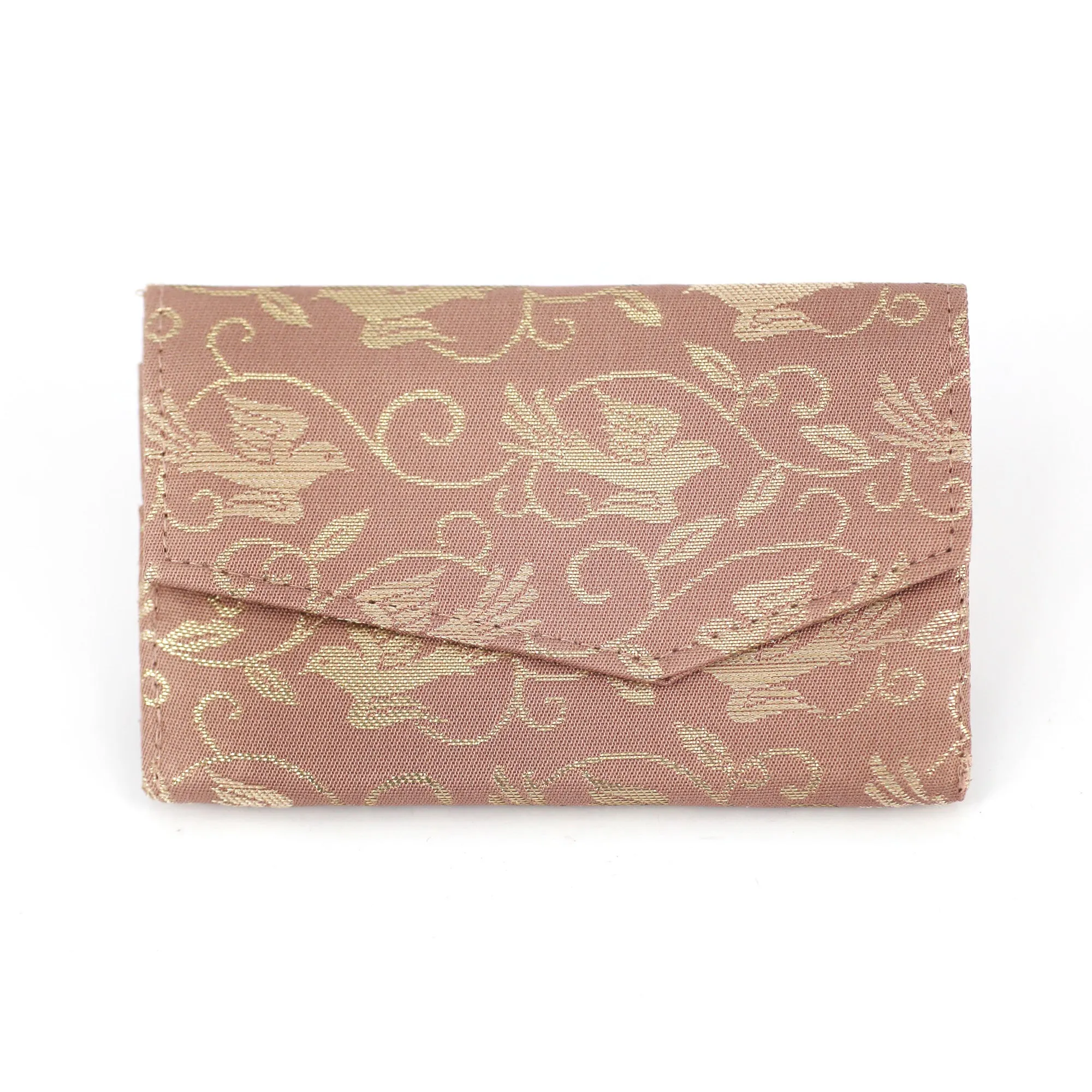 Japanese Kimono Business Card Holder - Birds | Upcycled from vintage textiles
