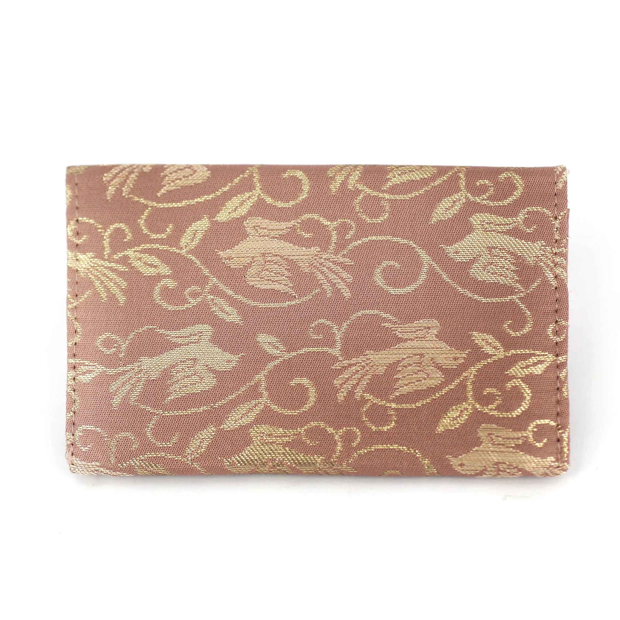 Japanese Kimono Business Card Holder - Birds | Upcycled from vintage textiles