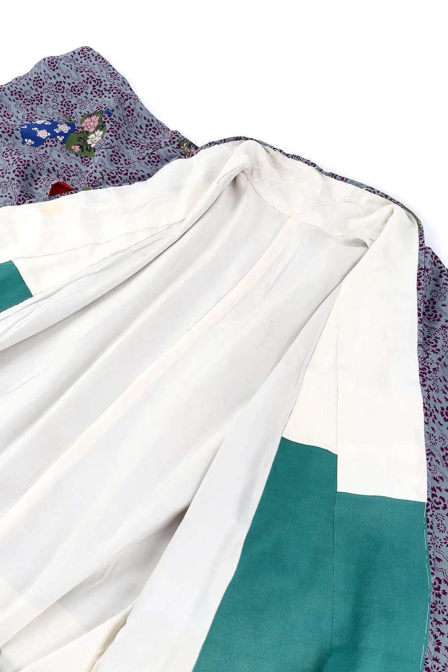 Japanese Leaf & Floral Kimono