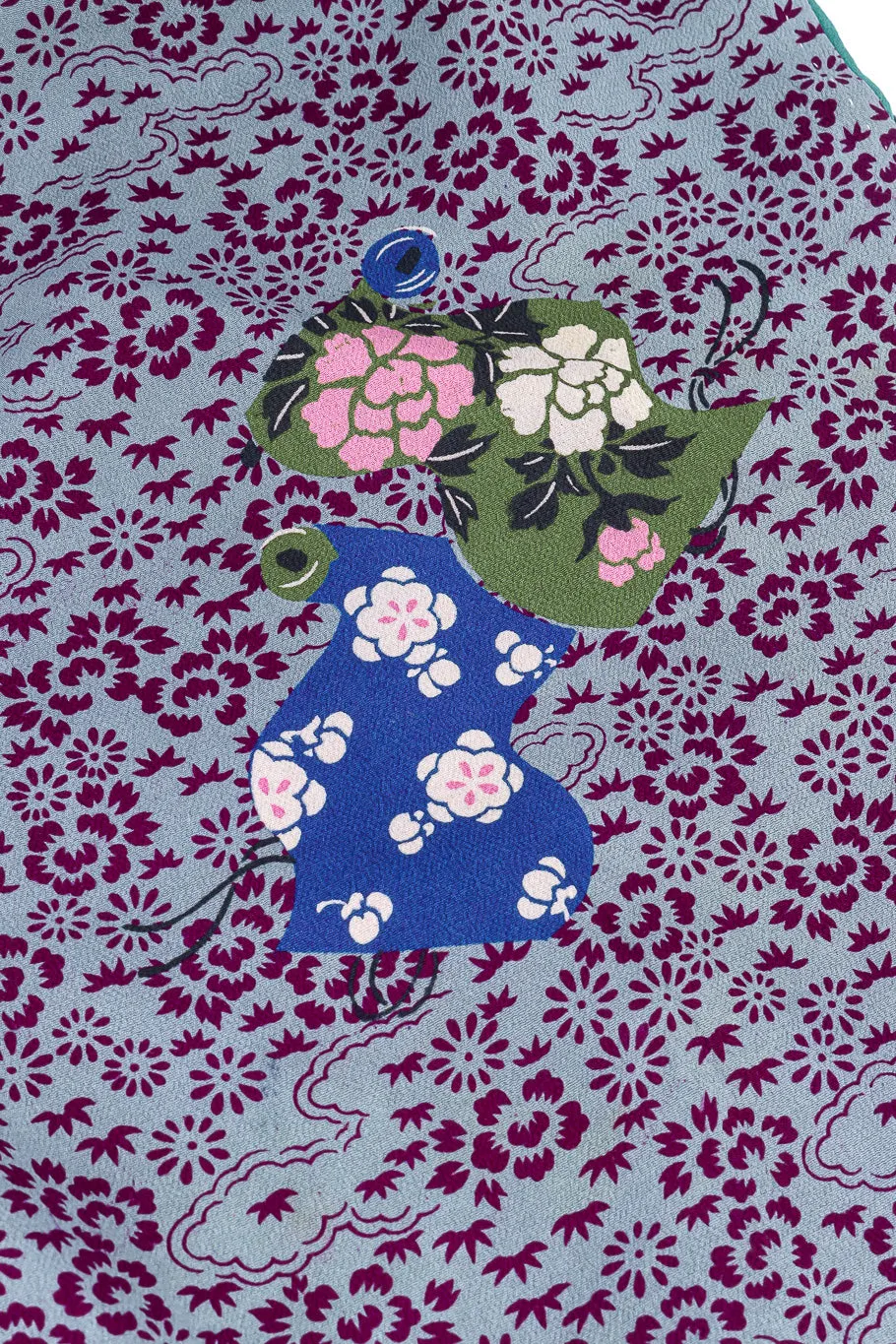 Japanese Leaf & Floral Kimono