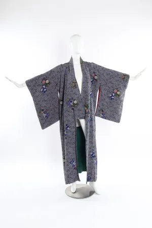 Japanese Leaf & Floral Kimono