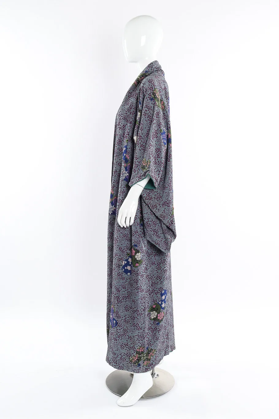 Japanese Leaf & Floral Kimono
