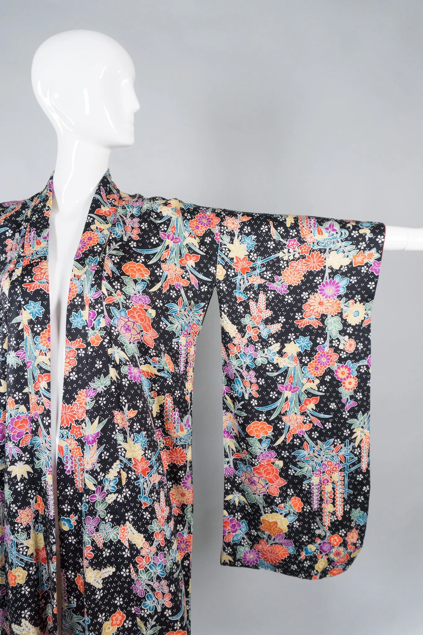 Japanese Rainbow Floral Kimono