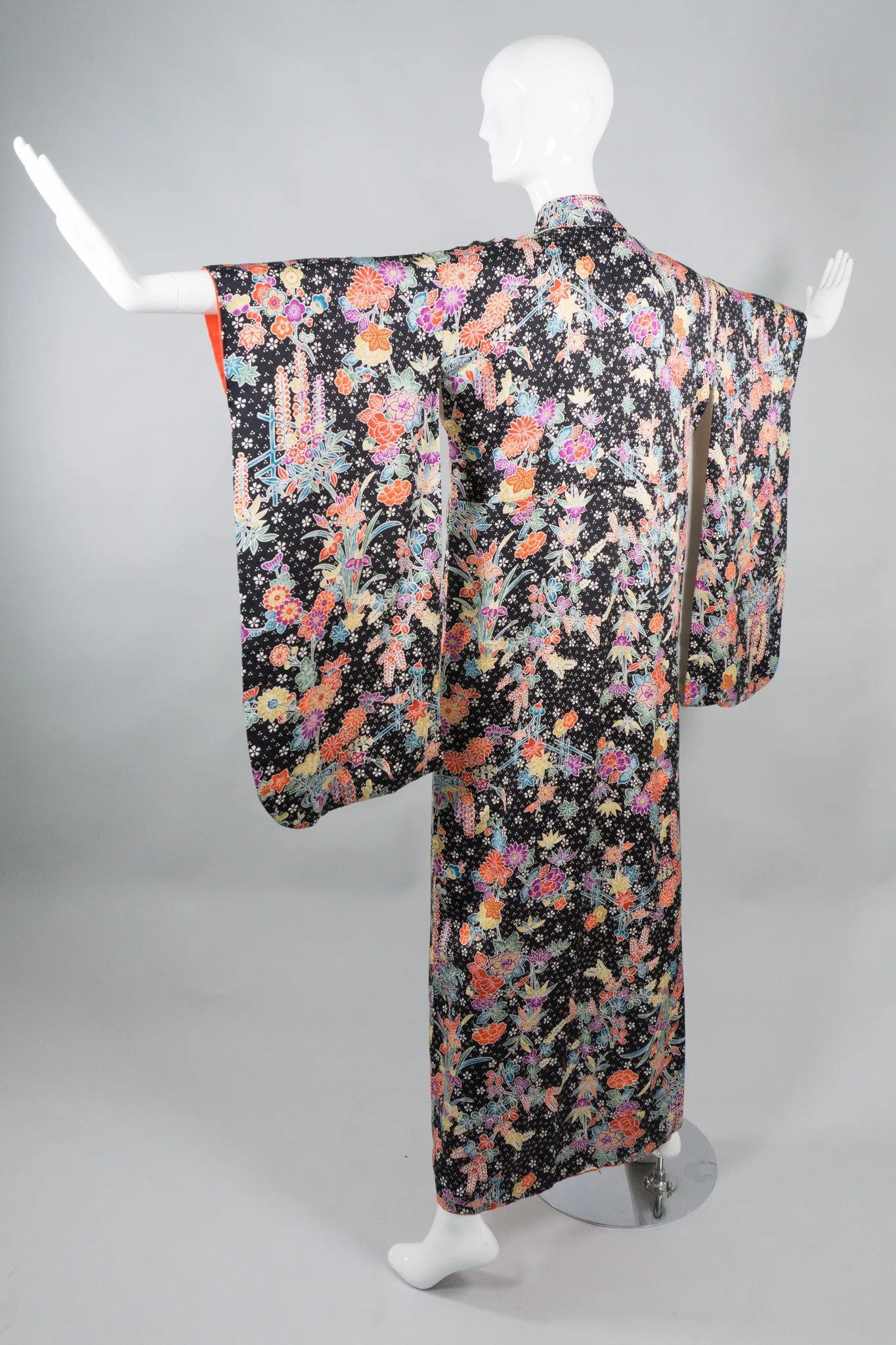 Japanese Rainbow Floral Kimono