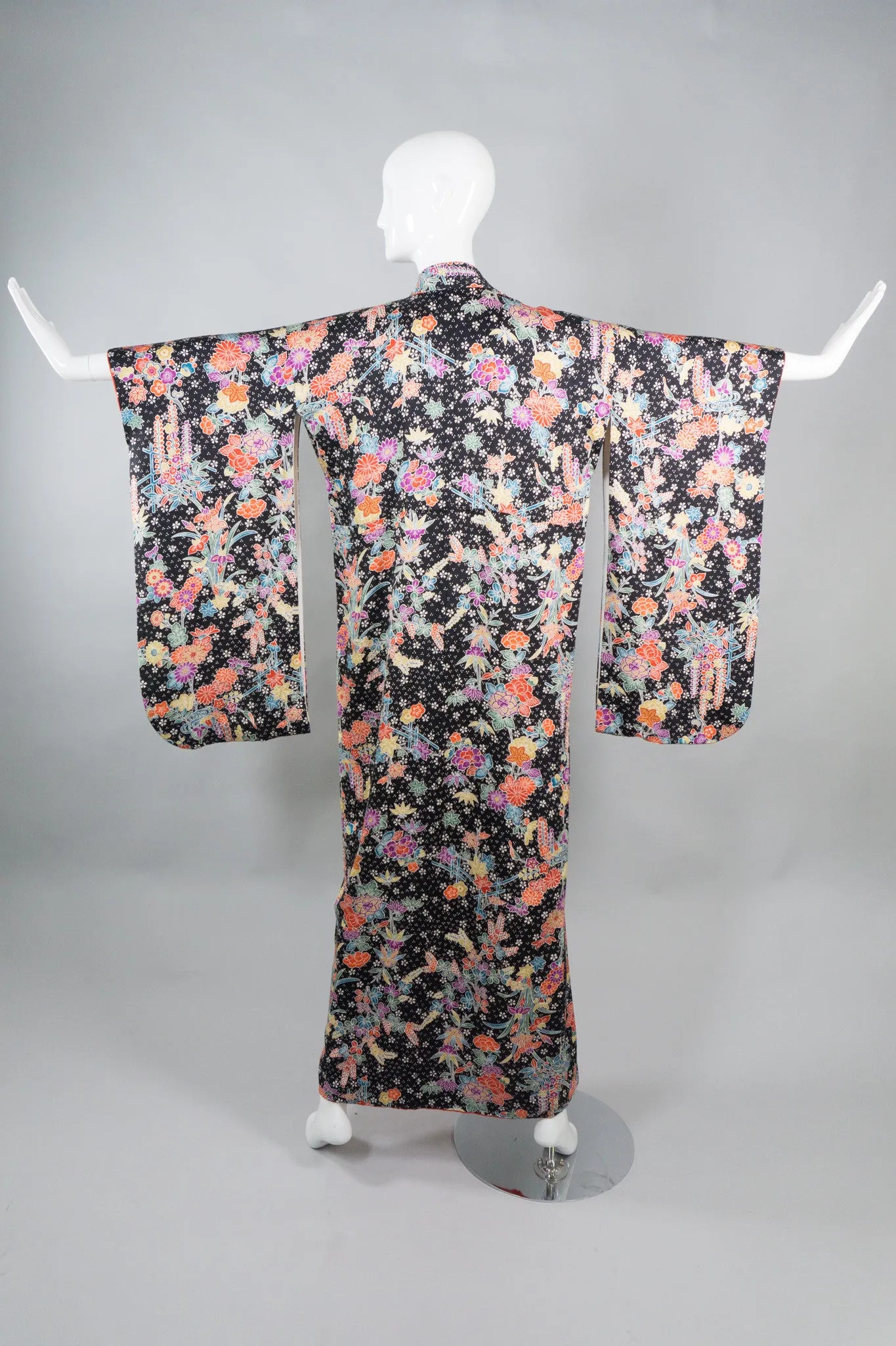 Japanese Rainbow Floral Kimono