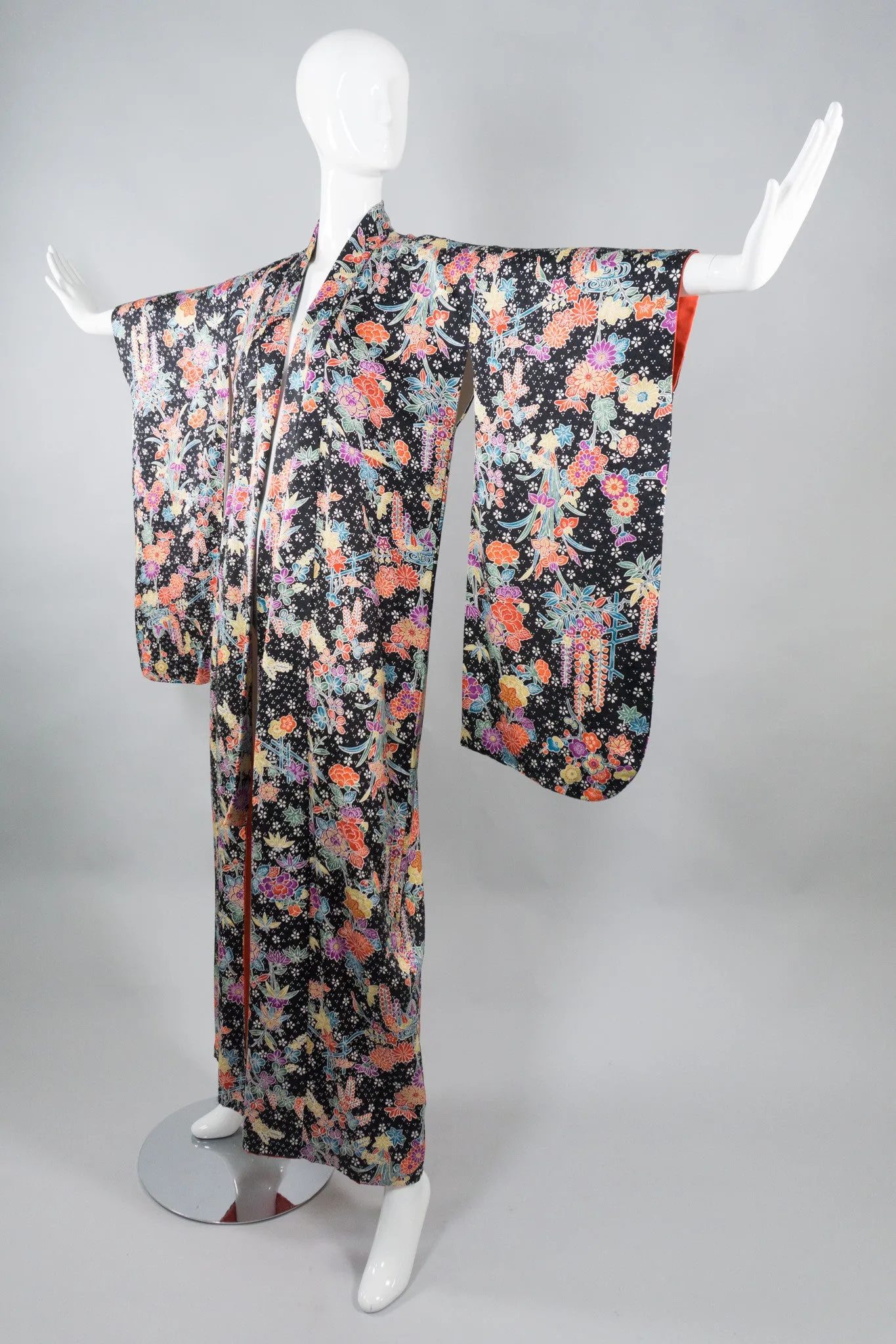 Japanese Rainbow Floral Kimono