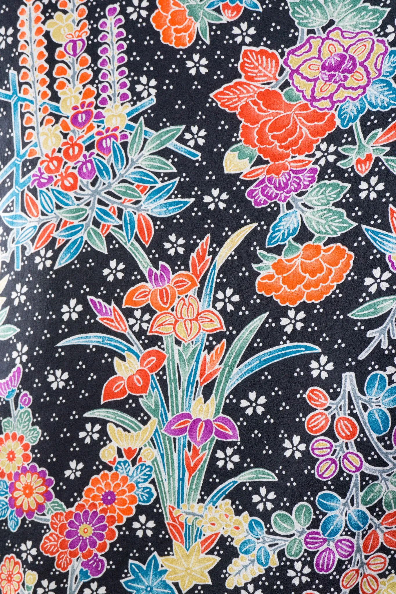 Japanese Rainbow Floral Kimono