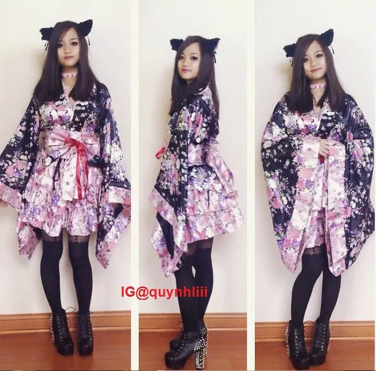 Japanese Sakura Kimono Dress SD01632