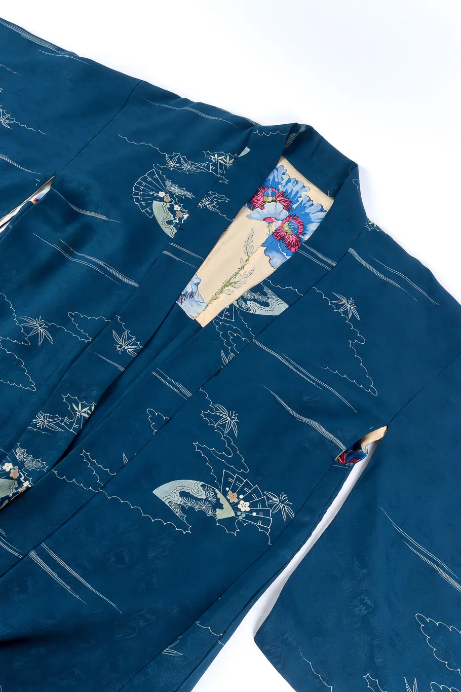 Japanese Stormy Seas Fan Kimono