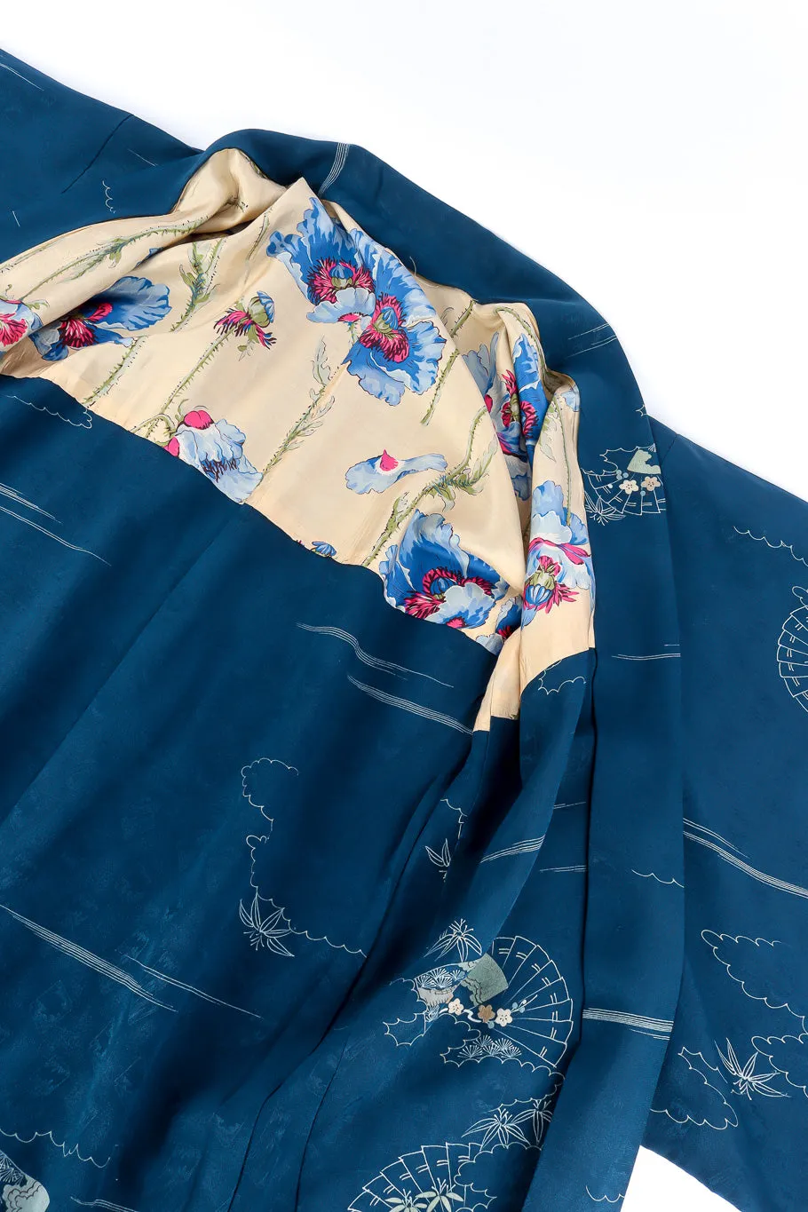Japanese Stormy Seas Fan Kimono