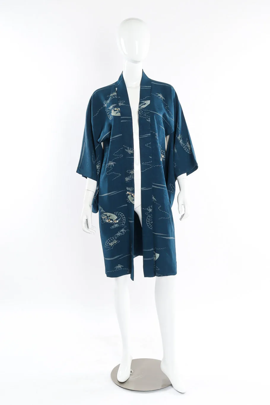 Japanese Stormy Seas Fan Kimono
