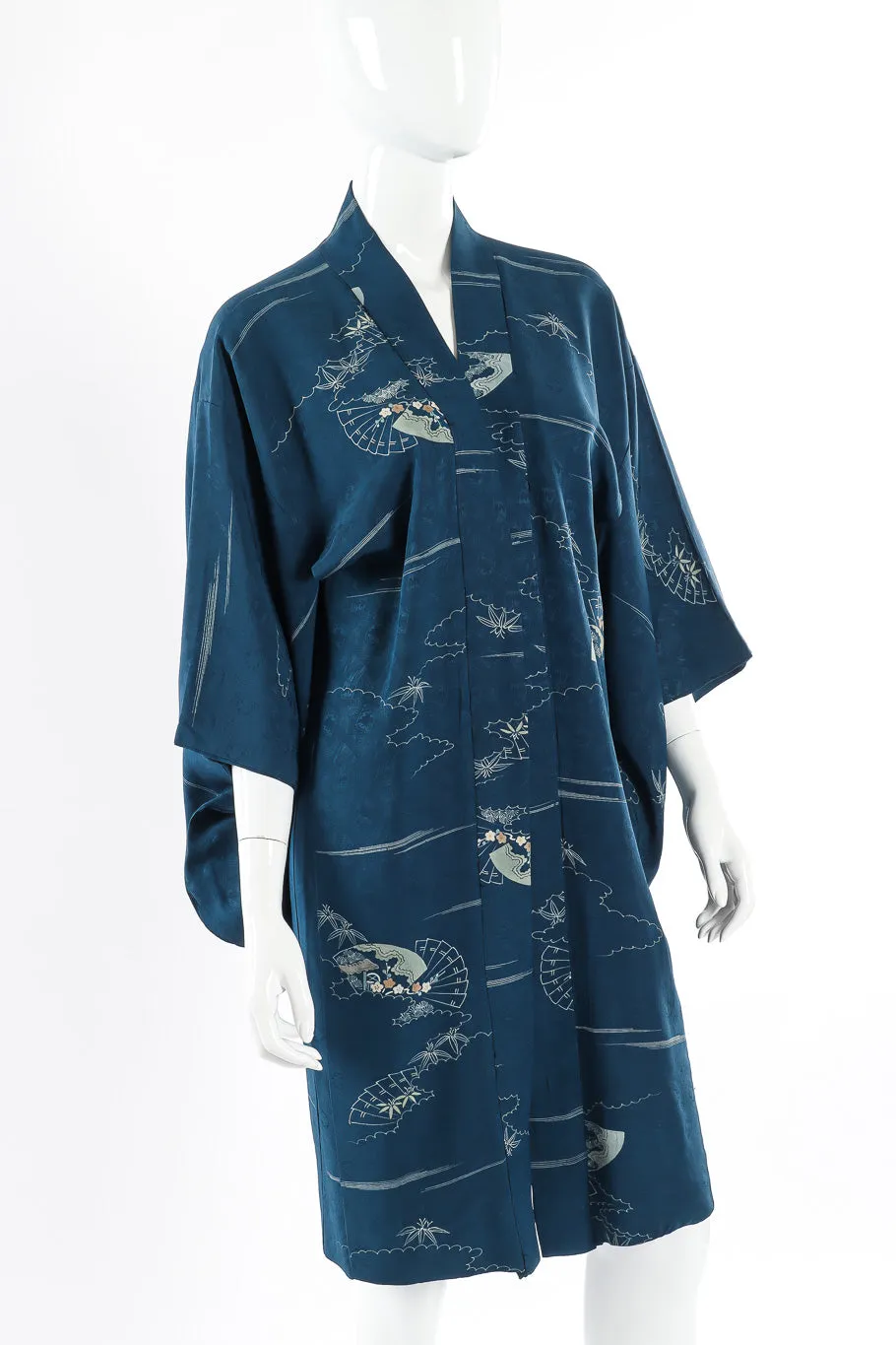 Japanese Stormy Seas Fan Kimono