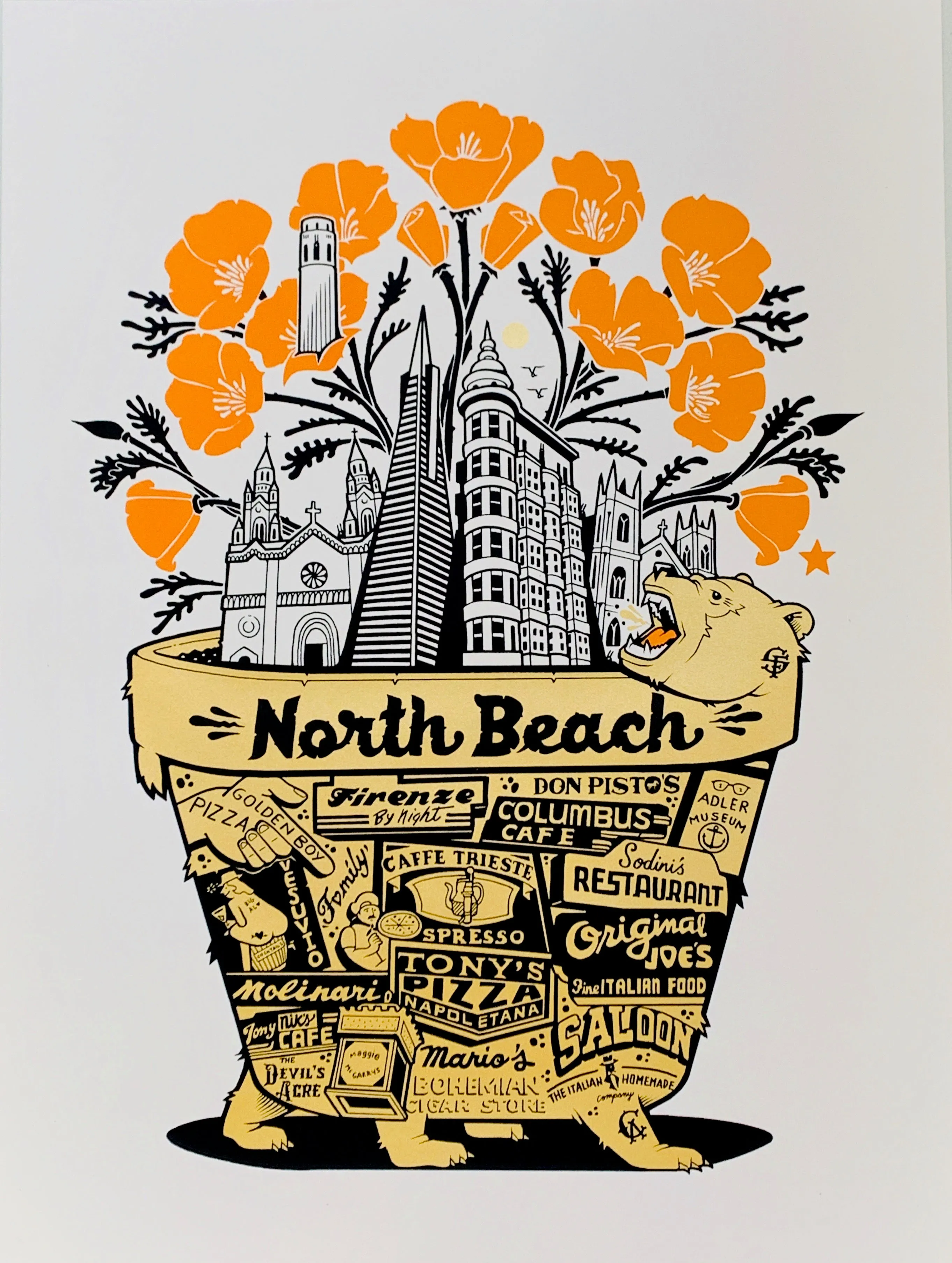Jeremy Fish - "North Beach" Print