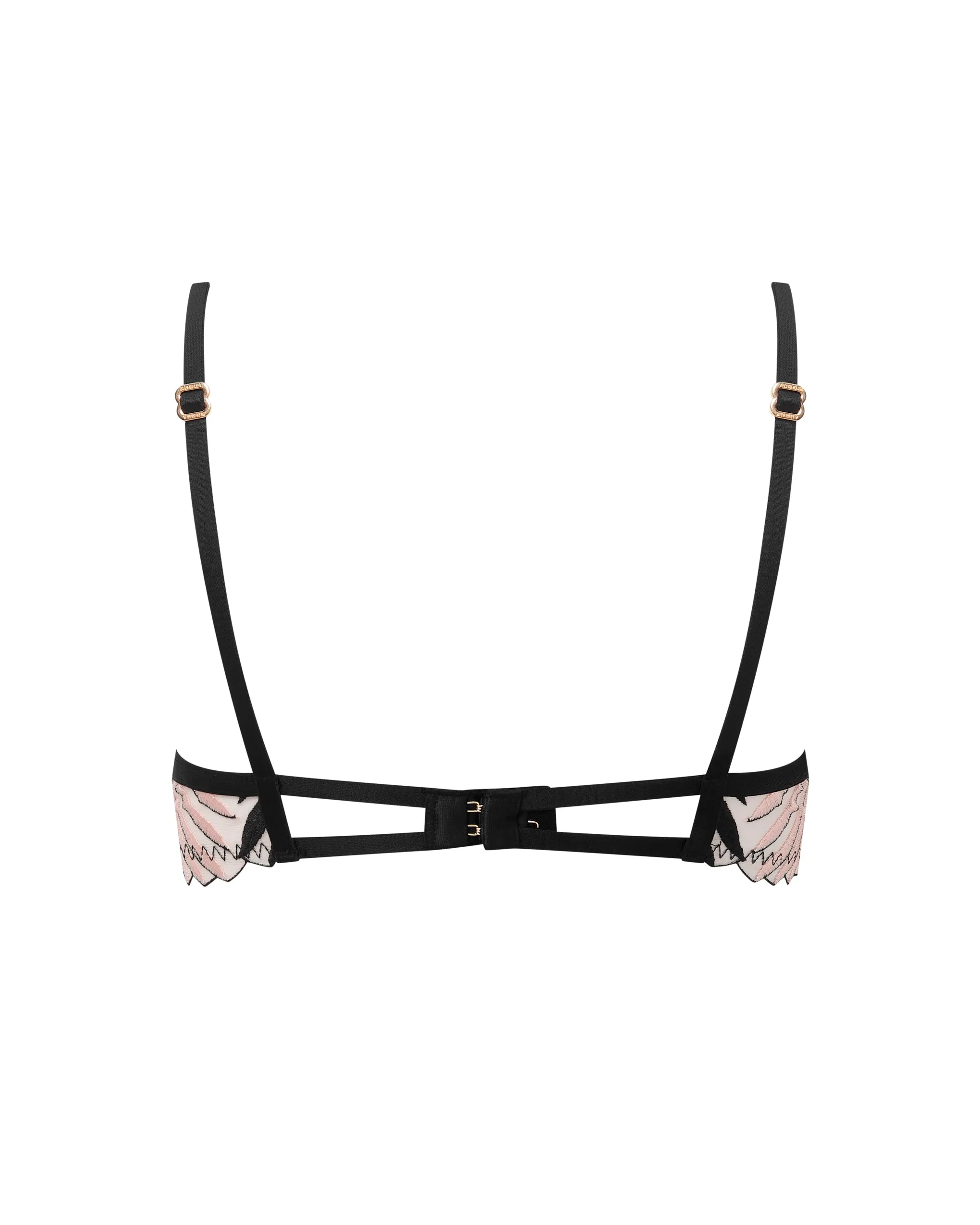 Katerine Wired Bra Black/Pearl/Sheer