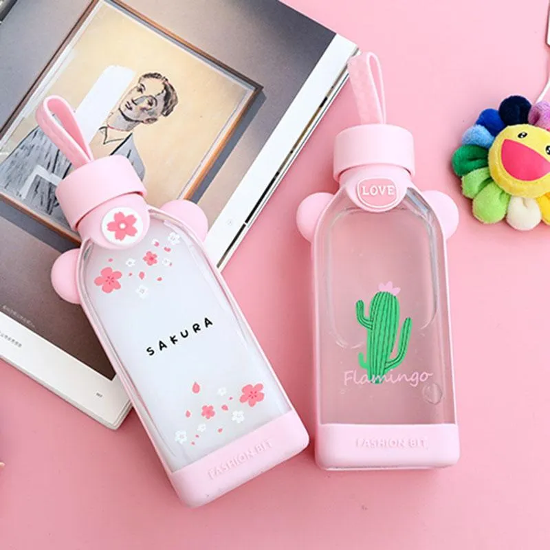 Kawaii Glass Drink Bottles SD01371