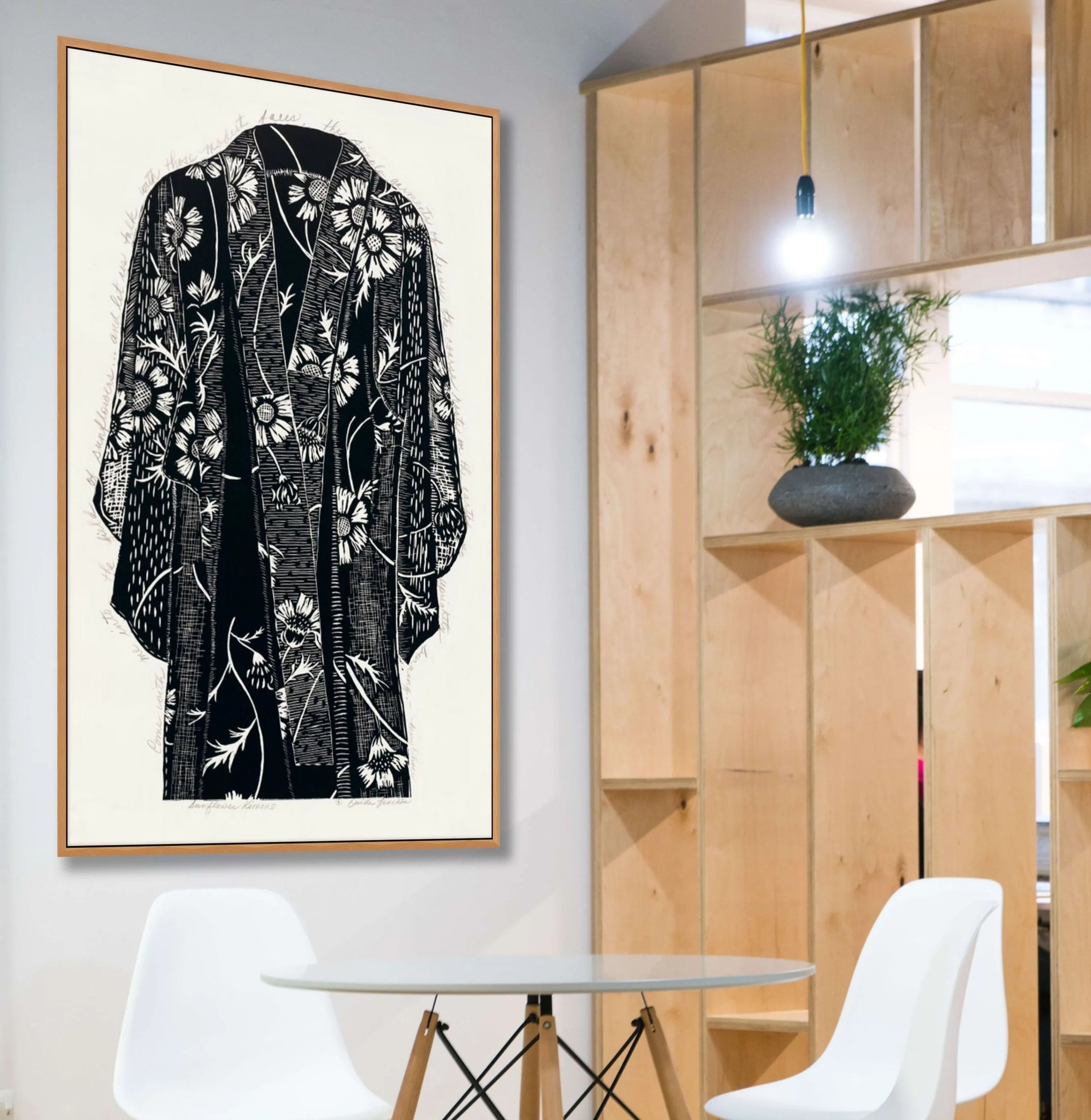 Kimono, Sunflower-original-limited edition
