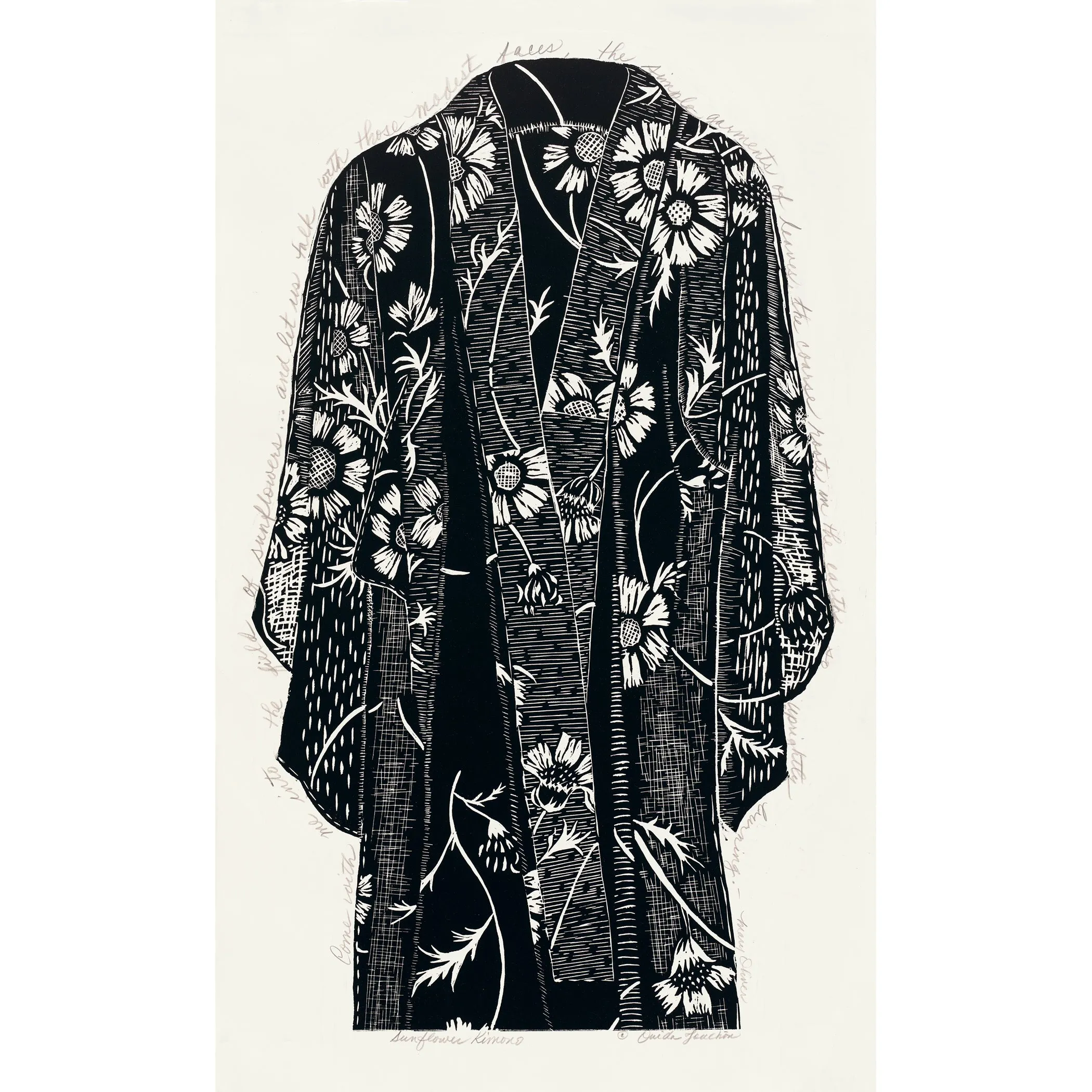 Kimono, Sunflower-original-limited edition