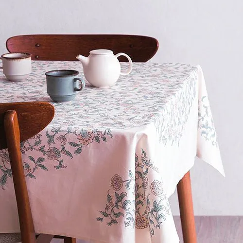 Kimono tsutsumi - Kacho sarasa  Cream 花鳥更紗 キナリ (Japanese Wrapping Cloth)  145 x 145 cm