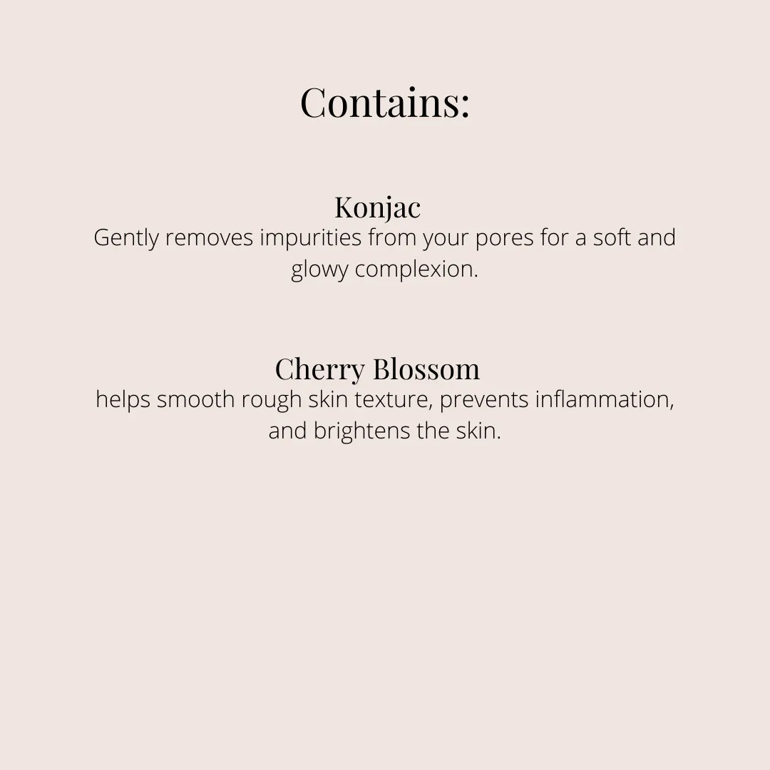 KOMACHI Konjac Sponge (Cherry Blossom)