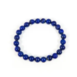 Lapis Lazuli 8mm Beaded Bracelet