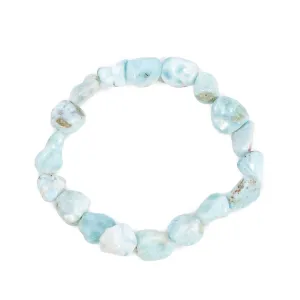 Larimar Pebble Beaded Bracelet