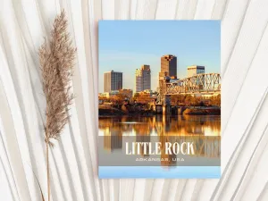 Little Rock Retro Wall Art, Arkansas, USA