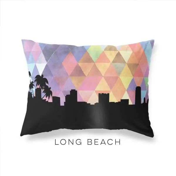 Long Beach, California geometric skyline