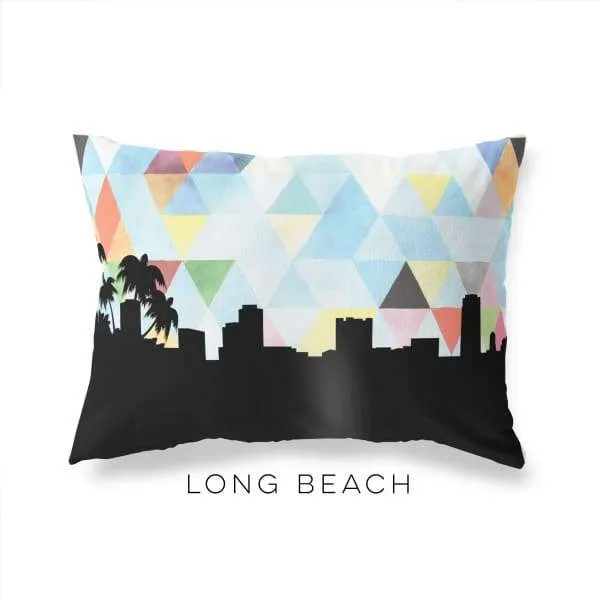 Long Beach, California geometric skyline