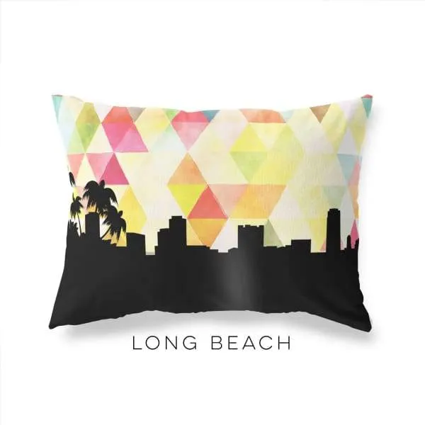 Long Beach, California geometric skyline