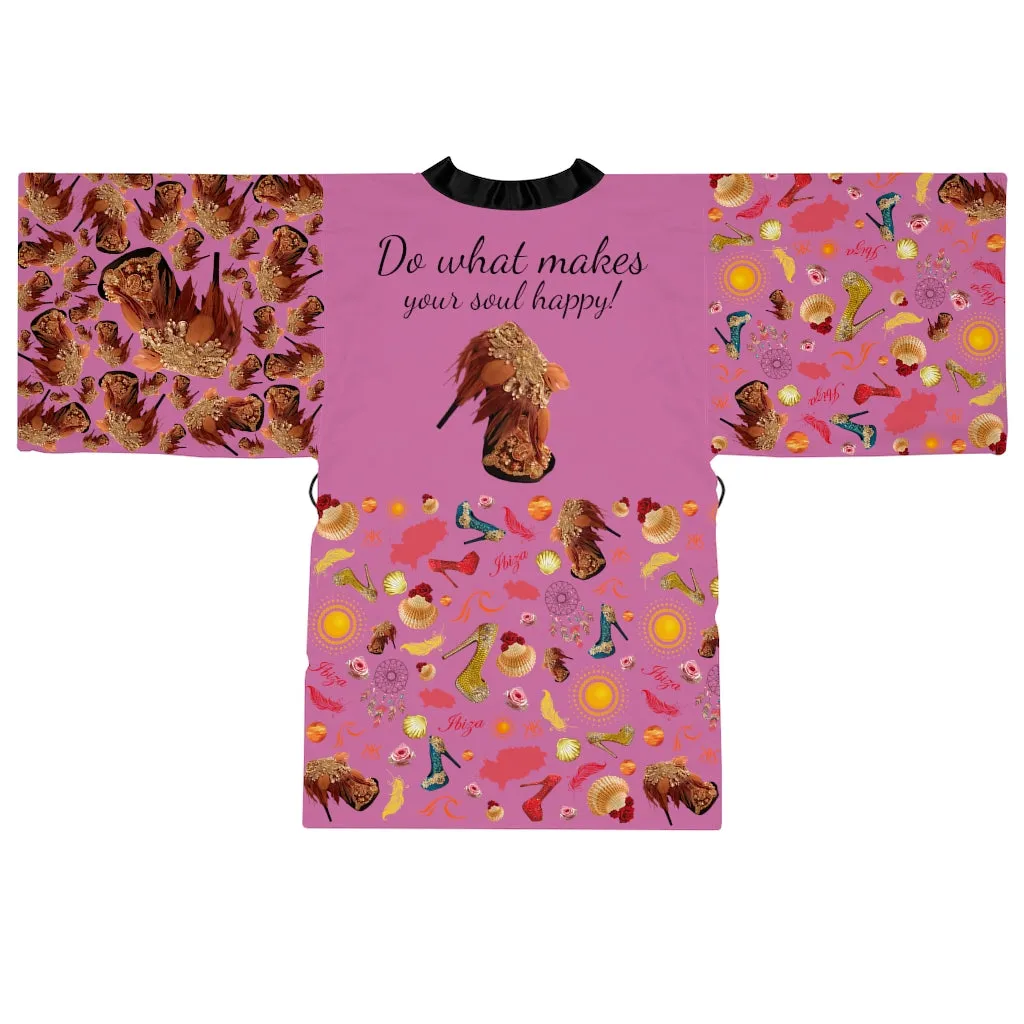 Long Sleeve Kimono Robe Narali 'Ibiza life'