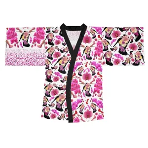 Long Sleeve Kimono Robe 'Secret garden'