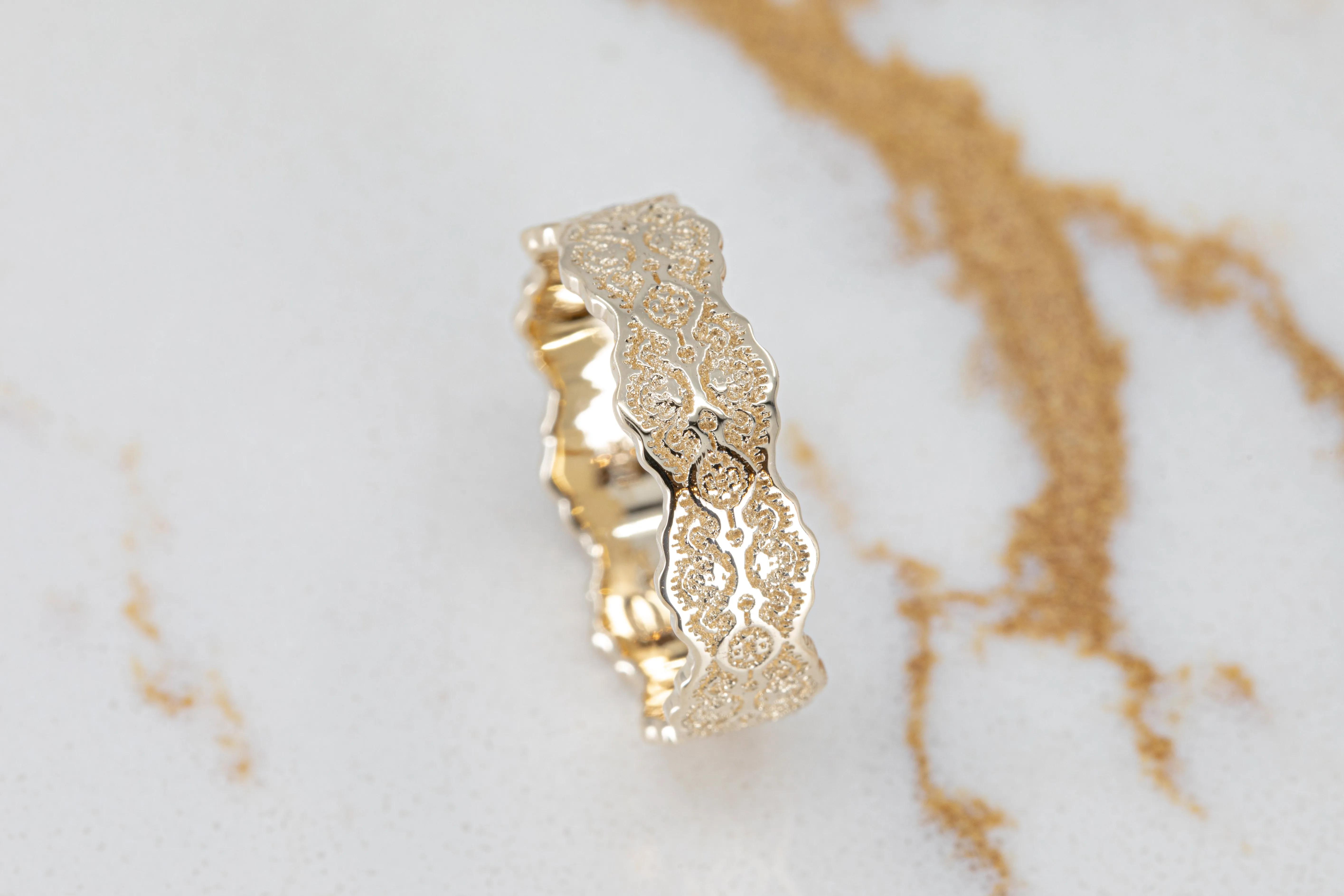 Lorelei Lace Wedding Ring