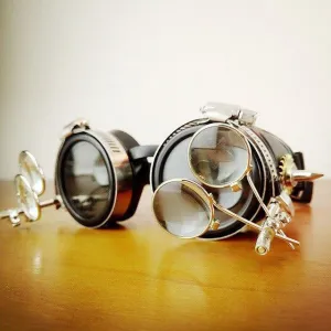 Machine Gun Steampunk Goggles
