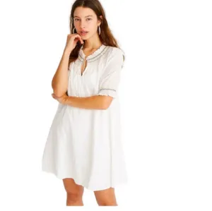 Madewell Rainbow Smocked Trapeze Dress