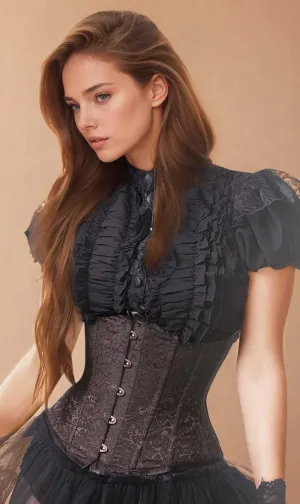 Mady Brown Steampunk Underbust Corset