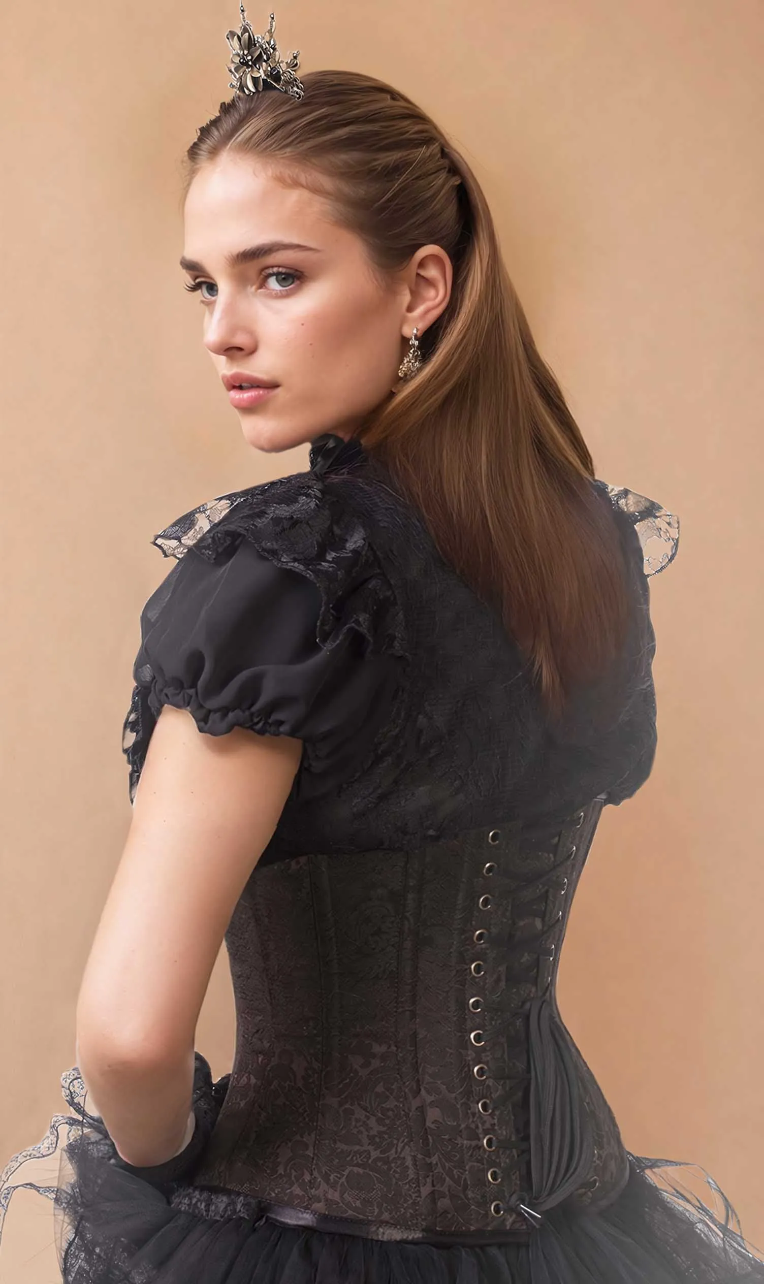 Mady Brown Steampunk Underbust Corset
