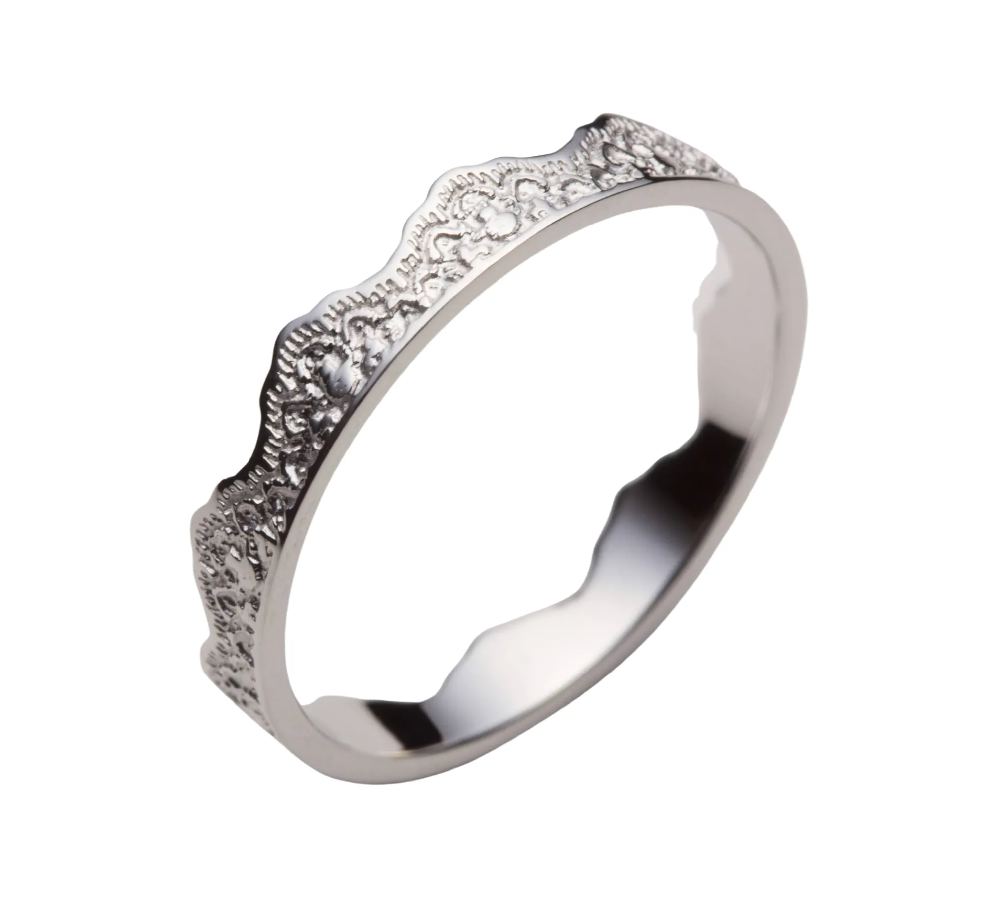 Maeve Lace Crown Wedding Ring